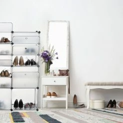 relaxdays Schuhregal »Schuhregal Kunststoff mit 12 Fächern«, Transparent Transparent Schwarz Silber, Wei&szlig; Transparent Silber, Schwarz Transparent Silber -Deutschland Möbel Verkäufe 2024 a3d67351 8cd7 540d aa2a 2d5aceca93fd