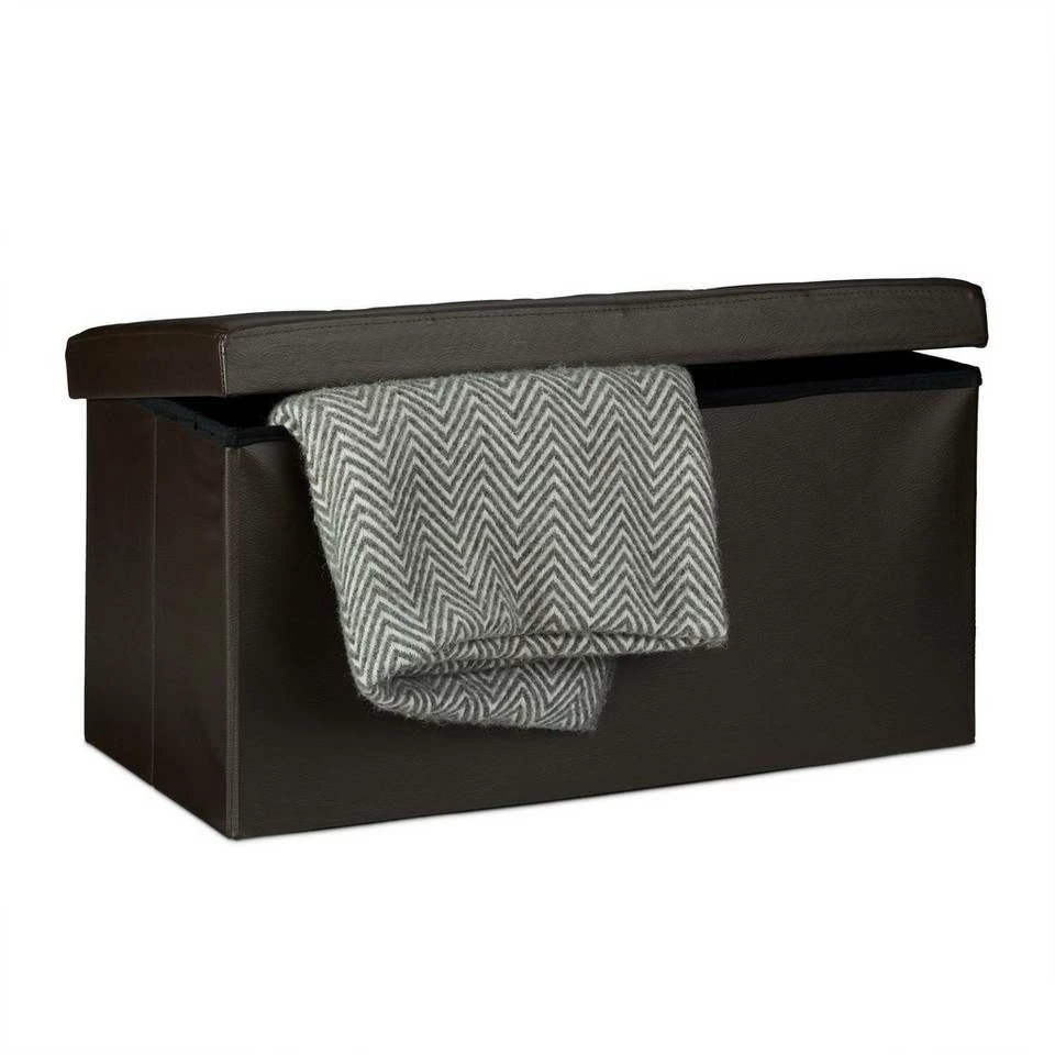 relaxdays Sitzbank »Sitzbank mit Stauraum Kunstleder«, Dunkelrot Schwarz, Braun, Grün, Creme 14 relaxdays Sitzbank »Sitzbank mit Stauraum Kunstleder«, Dunkelrot Schwarz, Braun, Grün, Creme – Bild 14