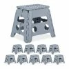 relaxdays Tritthocker »10 x Klapphocker faltbar L hellgrau«