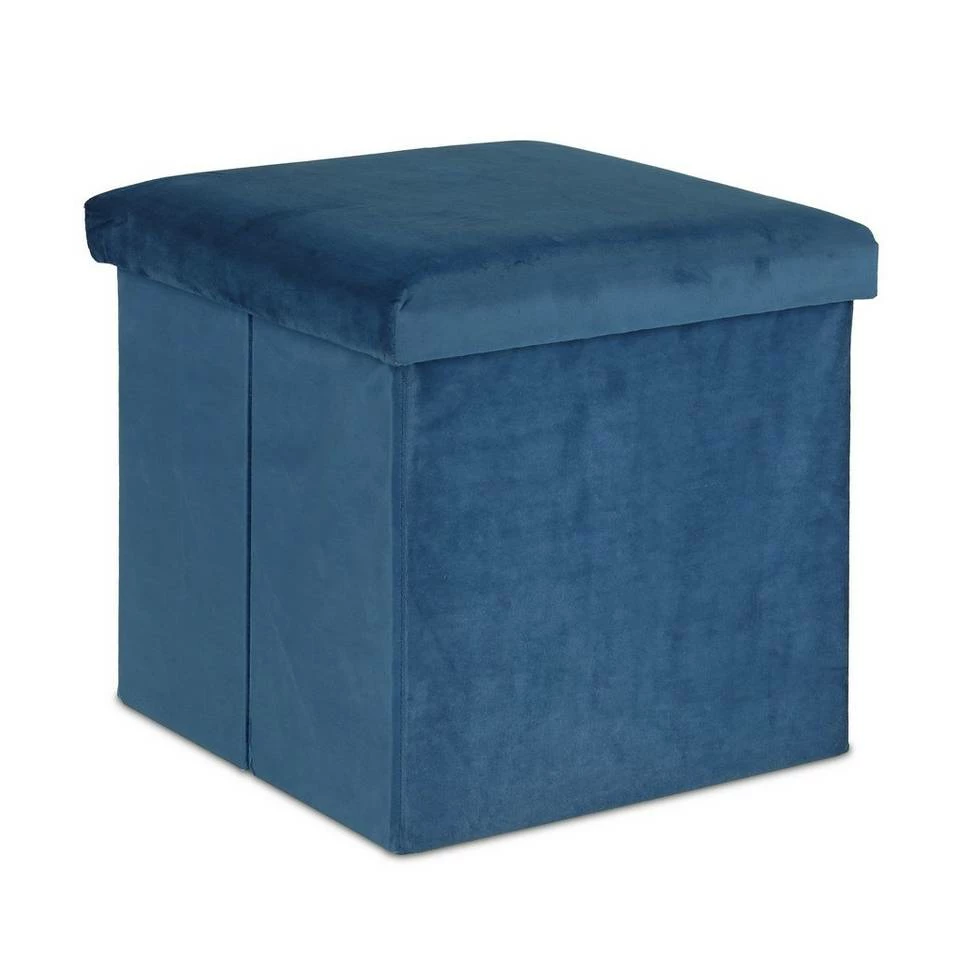 relaxdays Stauraumhocker »Sitzhocker mit Stauraum«, Blau, faltbar Grau, Creme, Anthrazit 9 relaxdays Stauraumhocker »Sitzhocker mit Stauraum«, Blau, faltbar Grau, Creme, Anthrazit – Bild 9