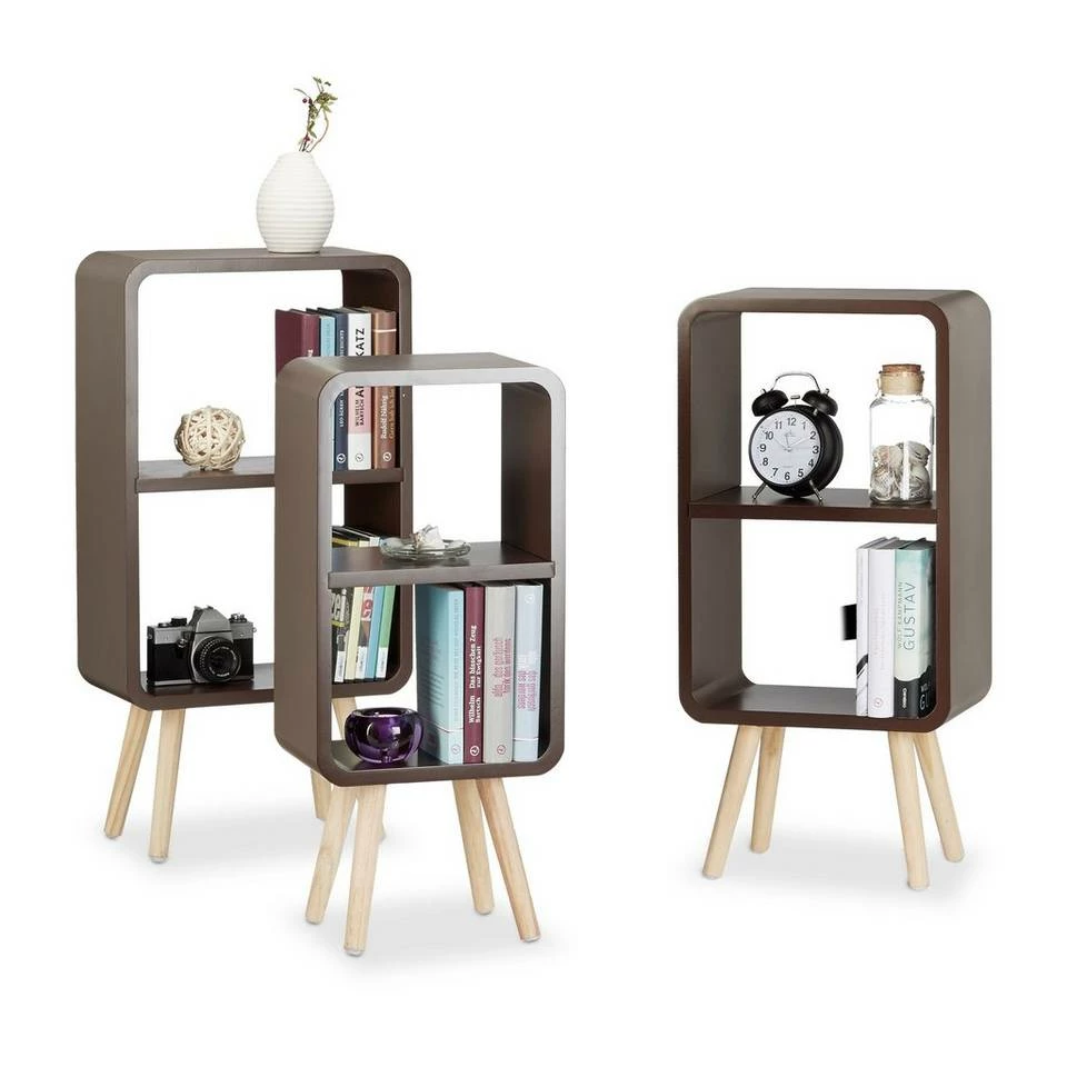 relaxdays Standregal »Standregal 3er Set mit je 2 Fächern«, Braun Lila Hellbraun, Braun Hellbraun, Hellblau Hellbraun, Grün Hellbraun 1 relaxdays Standregal »Standregal 3er Set mit je 2 Fächern«, Braun Lila Hellbraun, Braun Hellbraun, Hellblau Hellbraun, Grün Hellbraun