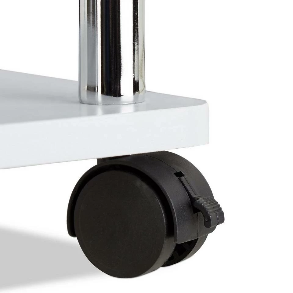 relaxdays Beistelltisch »Beistelltisch rollbar 2 Etagen«, quadratisch 7 relaxdays Beistelltisch »Beistelltisch rollbar 2 Etagen«, quadratisch – Bild 7