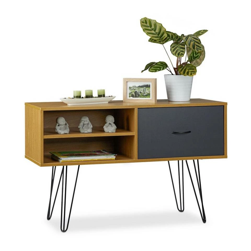 relaxdays Sideboard »Sideboard Retro Design« 1 relaxdays Sideboard »Sideboard Retro Design«