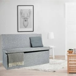 relaxdays Sitzhocker »Faltbarer Sitzhocker mit Lehne XL«, Grau Dunkelbraun -Deutschland Möbel Verkäufe 2024 a692ba7f 2284 5ba8 ae5c fa641e9e2e7d