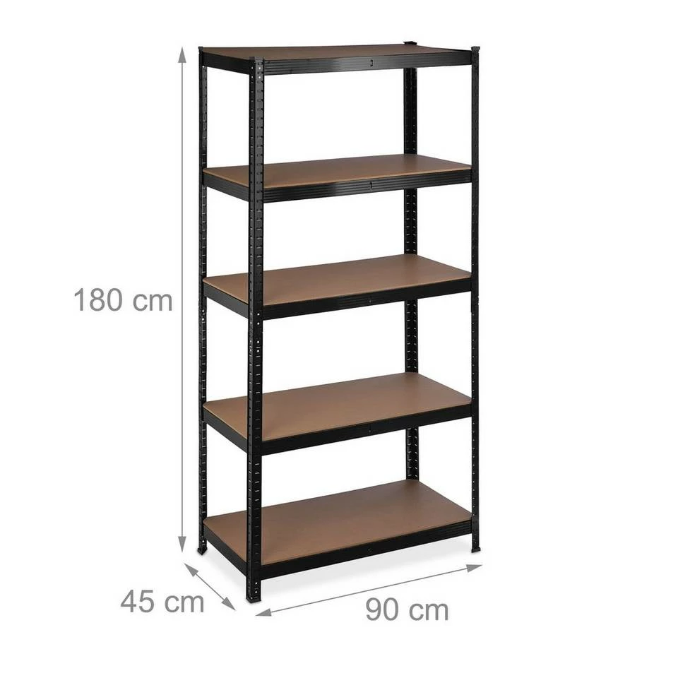 relaxdays Schwerlastregal »Schwarzes Schwerlastregal 1325 kg« 4 relaxdays Schwerlastregal »Schwarzes Schwerlastregal 1325 kg« – Bild 4