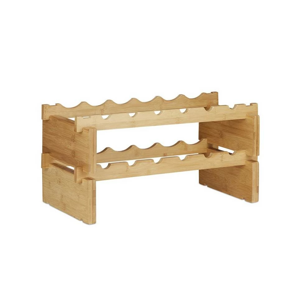 relaxdays Weinregal »Stapelbares Weinregal aus Bambus«, 2 8 relaxdays Weinregal »Stapelbares Weinregal aus Bambus«, 2 – Bild 8