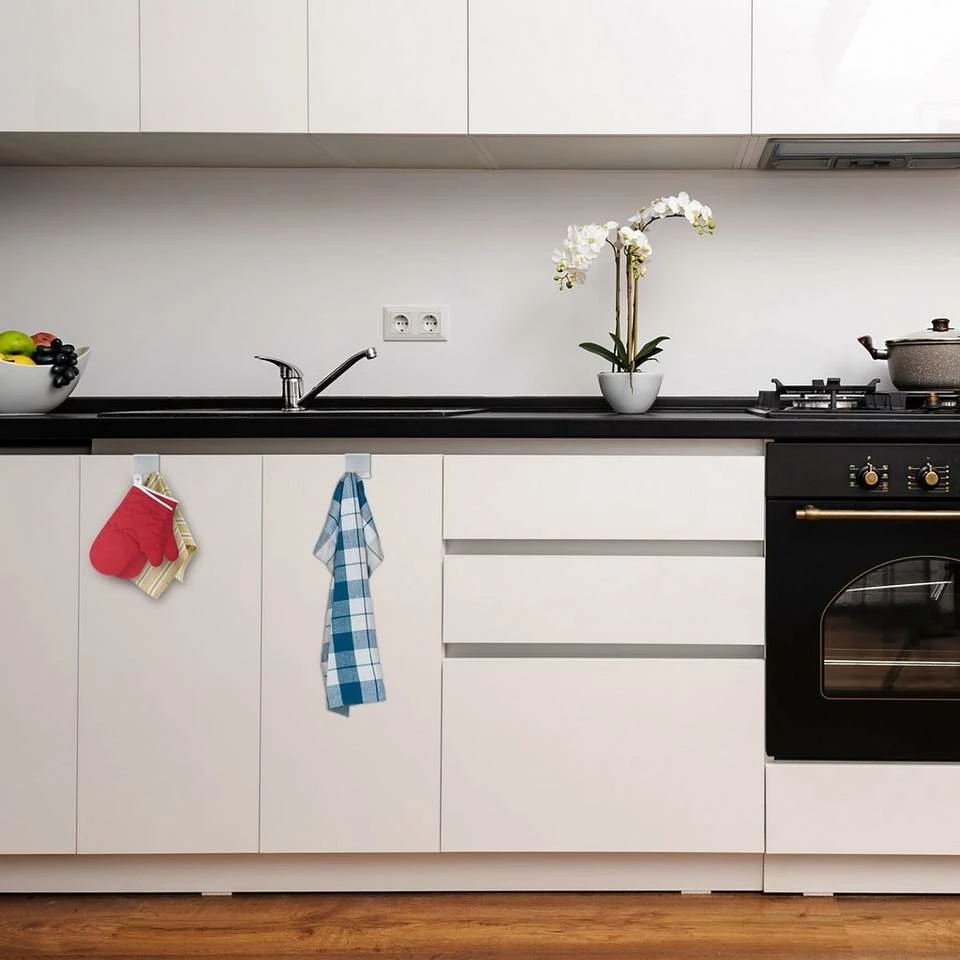 Türhaken »Türhaken Edelstahl 4er Set«, relaxdays 6 Türhaken »Türhaken Edelstahl 4er Set«, relaxdays – Bild 6