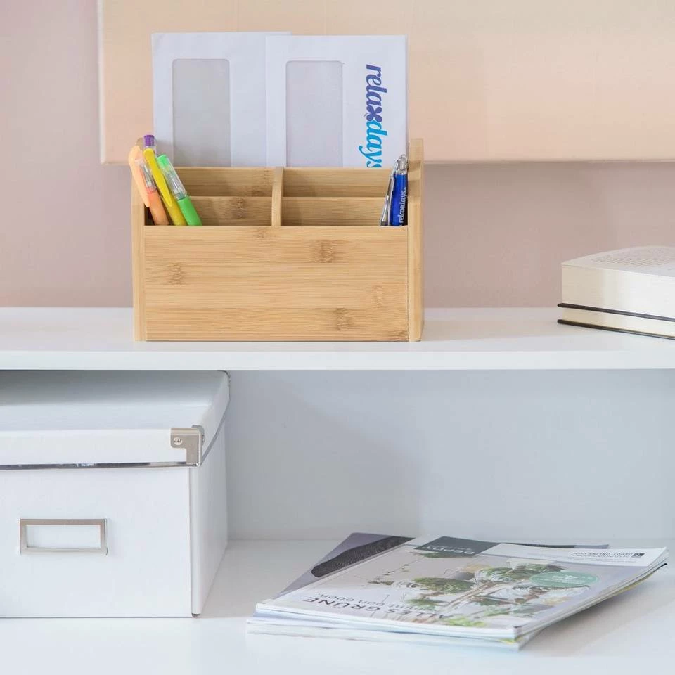 relaxdays Schreibtischaufsatz »Schreibtisch-Organizer Bambus« 2 relaxdays Schreibtischaufsatz »Schreibtisch-Organizer Bambus« – Bild 2