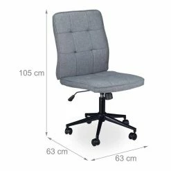 relaxdays Drehstuhl »Ergonomischer Bürostuhl«, Grau -Deutschland Möbel Verkäufe 2024 a8cca610 eaa7 5c80 9e74 8308f17f9337