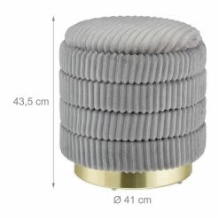 relaxdays Polsterhocker »Grauer Samthocker mit Stauraum« 12 relaxdays Polsterhocker »Grauer Samthocker mit Stauraum« -Deutschland Möbel Verkäufe 2024 a9161ff0 c063 58d9 ab6e 683255d973c3