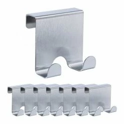 Türhaken »8 x Türhaken Edelstahl«, relaxdays