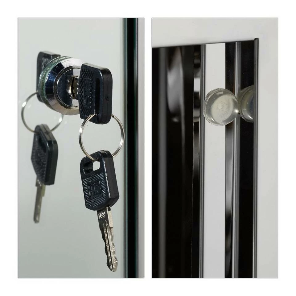 relaxdays Medizinschrank »Medizinschrank Edelstahl mit Spiegeltür« 8 relaxdays Medizinschrank »Medizinschrank Edelstahl mit Spiegeltür« – Bild 8