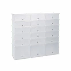 relaxdays Schuhregal »Schuhregal Kunststoff mit 18 Fächern«, Weiß Transparent Schwarz Silber, Wei&szlig; Transparent Silber, Schwarz Transparent Silber -Deutschland Möbel Verkäufe 2024 aae690e8 e781 5e39 a7a1 9b181fa5ff7a