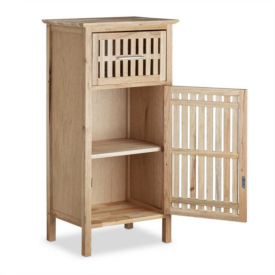 relaxdays Badregal »Badschrank Walnuss freistehend« 9 relaxdays Badregal »Badschrank Walnuss freistehend« – Bild 9