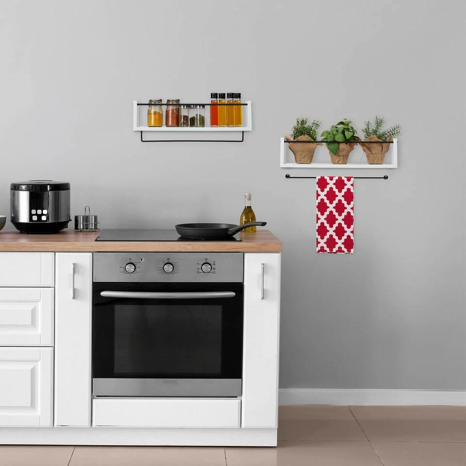 relaxdays Wandregal »Wandregal Küche im 2er Set« 2 relaxdays Wandregal »Wandregal Küche im 2er Set« – Bild 2