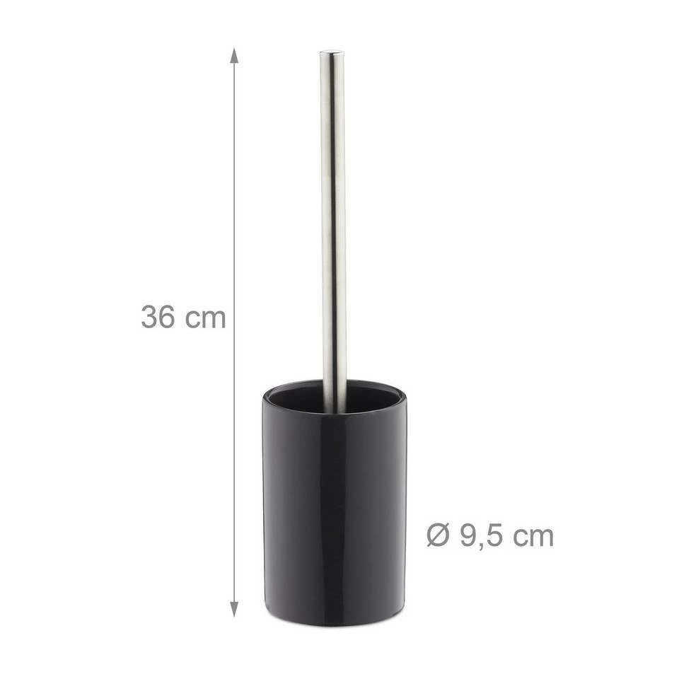 relaxdays Badezimmer-Set »10 x WC-Garnitur Keramik grau« 4 relaxdays Badezimmer-Set »10 x WC-Garnitur Keramik grau« – Bild 4