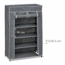 relaxdays Schuhschrank »Schuhschrank Stoff 5 Fächer« Anthrazit -Deutschland Möbel Verkäufe 2024 ac2bf611 b05b 5b00 8c78 d86b35ce298c