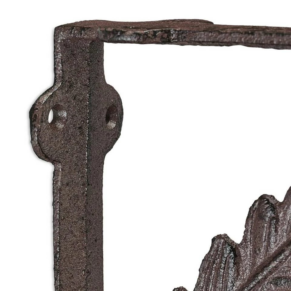 relaxdays Wandregalhalter »8 x Regalwinkel Gusseisen Feder braun« 7 relaxdays Wandregalhalter »8 x Regalwinkel Gusseisen Feder braun« – Bild 7