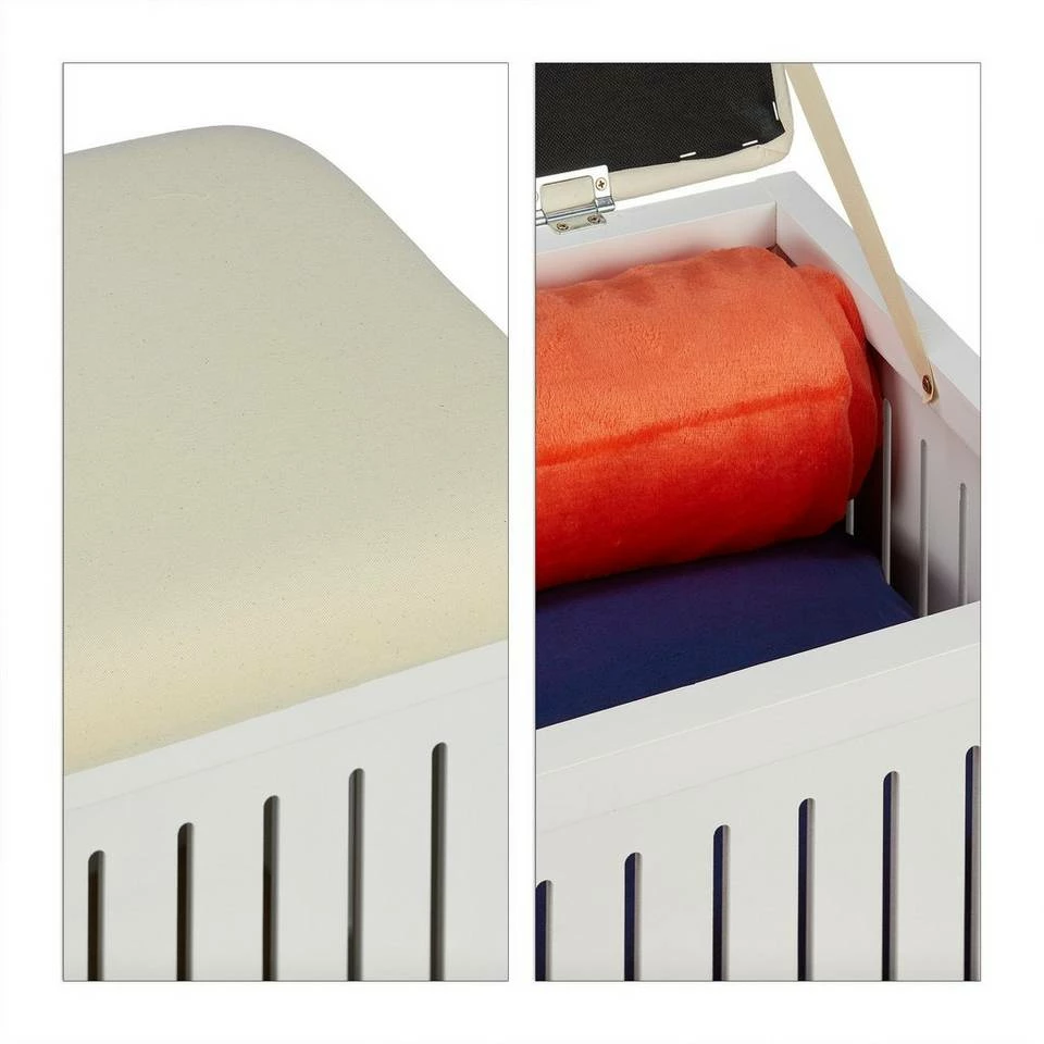 relaxdays Polsterbank »Gepolsterte Sitzbank mit Stauraum« 6 relaxdays Polsterbank »Gepolsterte Sitzbank mit Stauraum« – Bild 6