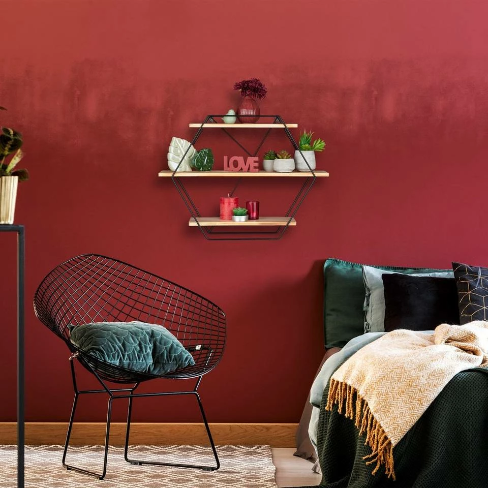 relaxdays Wandregal »Wandregal Hexagon« 2 relaxdays Wandregal »Wandregal Hexagon« – Bild 2