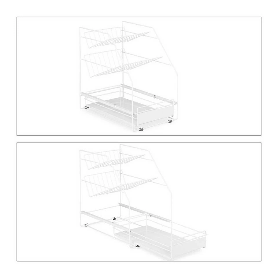 relaxdays Küchenregal »Küchenschrank Organizer Weiß« 6 relaxdays Küchenregal »Küchenschrank Organizer Weiß« – Bild 6