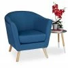 relaxdays Cocktailsessel »Retro Cocktailsessel blau«