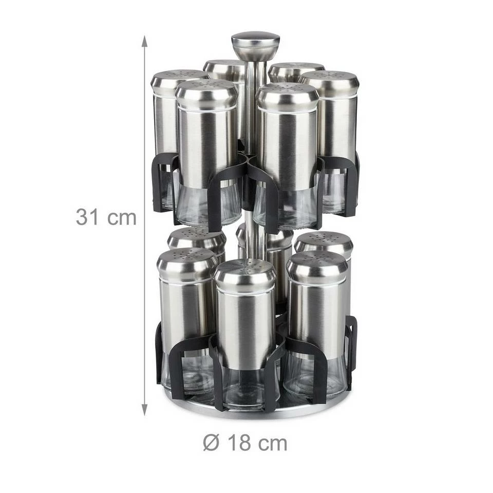 relaxdays Gewürzkarussell »Gewürzkarussell 12 Gläser« 4 relaxdays Gewürzkarussell »Gewürzkarussell 12 Gläser« – Bild 4