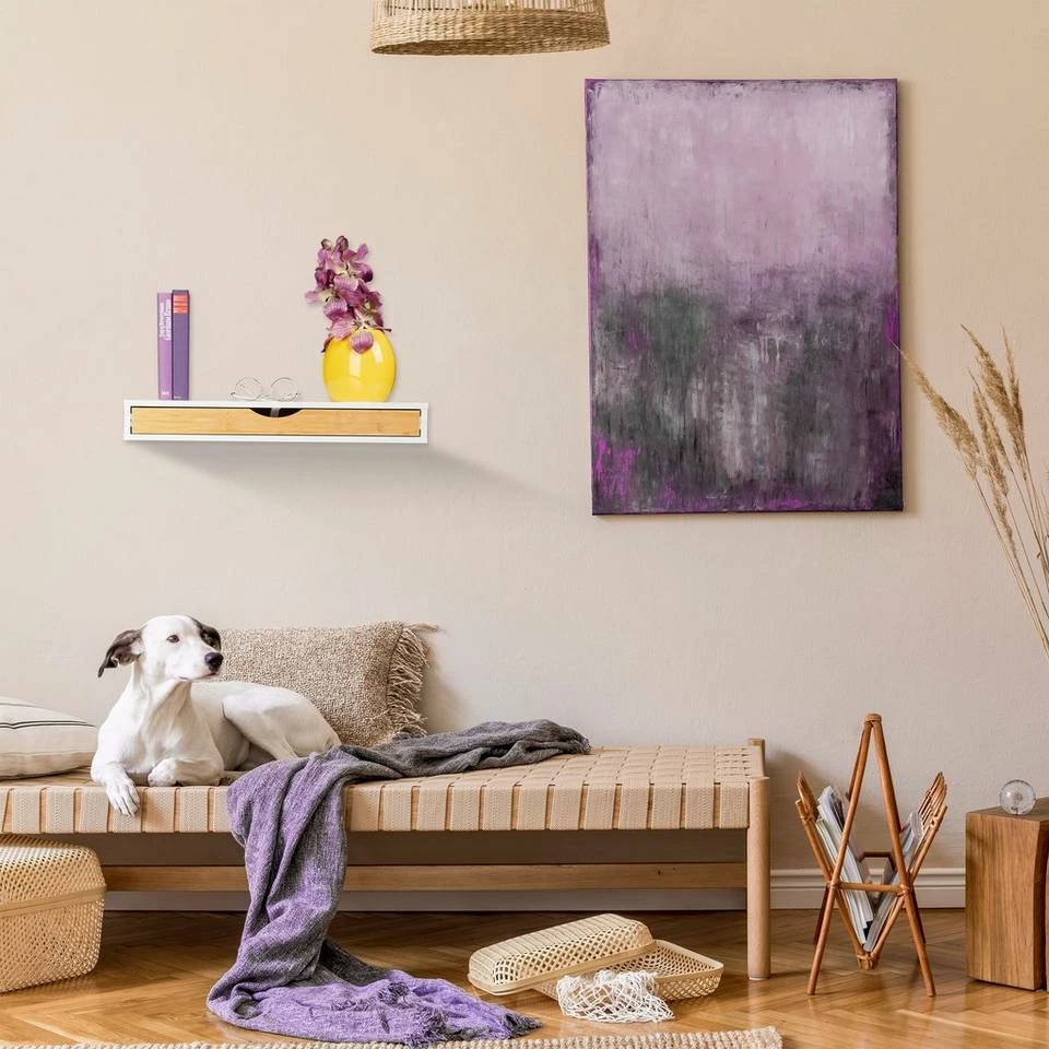 relaxdays Wandregal »Wandregal mit Schublade« 5 relaxdays Wandregal »Wandregal mit Schublade« – Bild 5