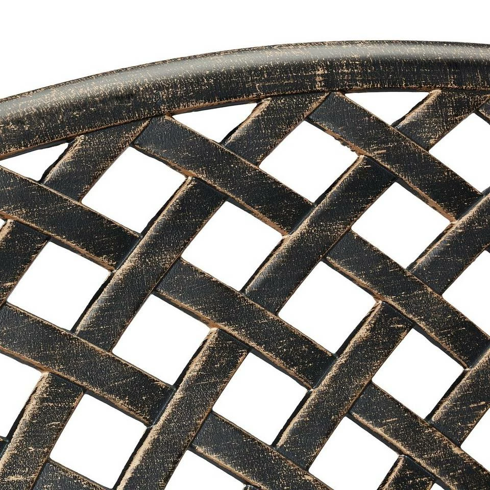 relaxdays Gartenbank »Gartenbank Metall in Schwarz-Bronze« 7 relaxdays Gartenbank »Gartenbank Metall in Schwarz-Bronze« – Bild 7