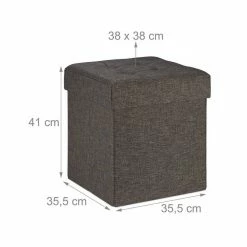 relaxdays Sitzhocker »Sitzhocker mit Stauraum«, Braun Grau -Deutschland Möbel Verkäufe 2024 aff25aa6 7a84 5151 8cc3 91fa107f9822