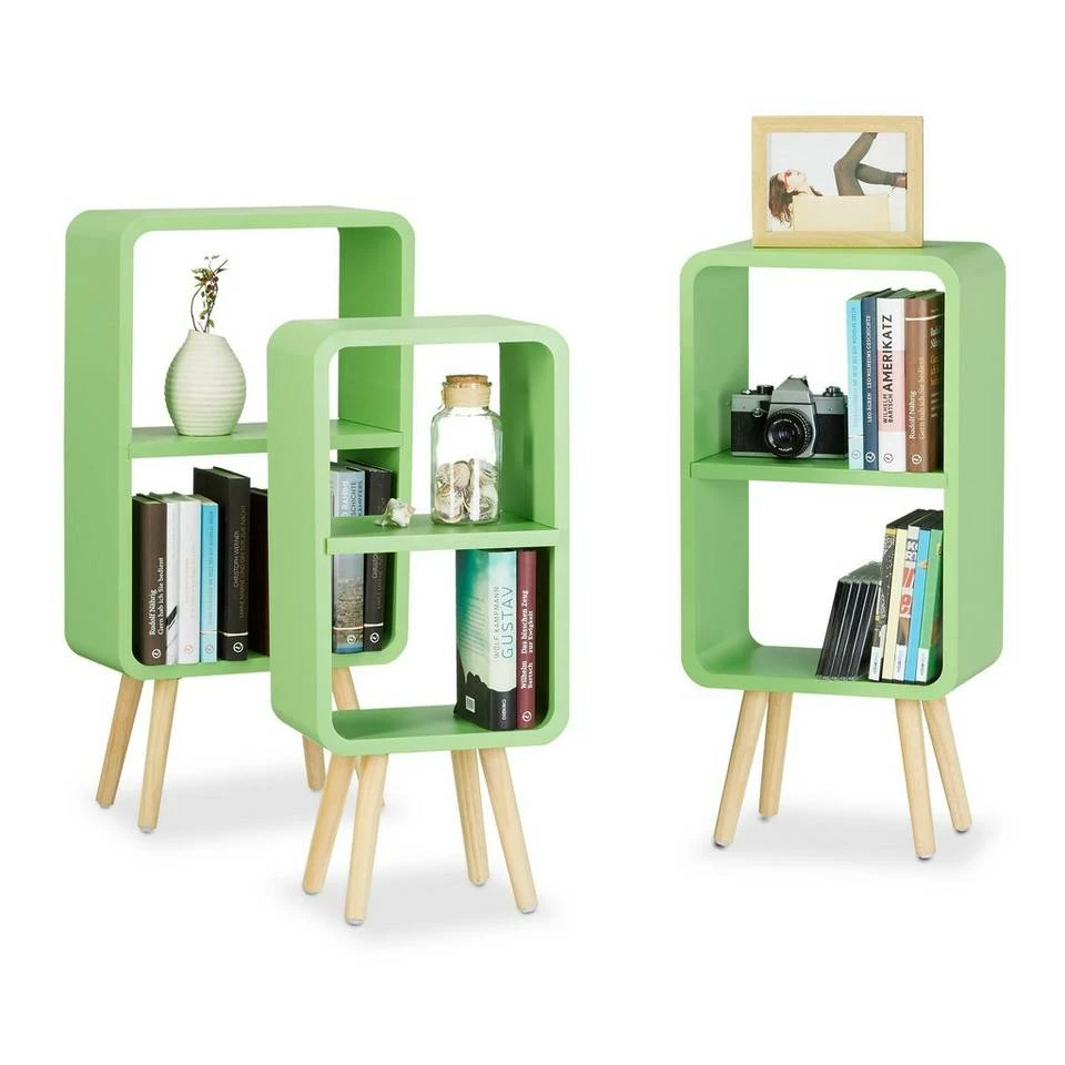 relaxdays Standregal »Standregal 3er Set mit je 2 Fächern«, Braun Lila Hellbraun, Braun Hellbraun, Hellblau Hellbraun, Grün Hellbraun 9 relaxdays Standregal »Standregal 3er Set mit je 2 Fächern«, Braun Lila Hellbraun, Braun Hellbraun, Hellblau Hellbraun, Grün Hellbraun – Bild 9