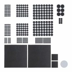 relaxdays Möbelfuß »480 x Filzgleiter schwarz«