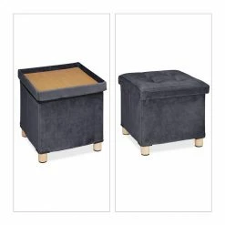 relaxdays Polsterhocker »Samthocker mit Tablett«, Dunkelgrau Creme Hellbraun, Anthrazit Hellbraun, Lila Hellbraun, Grau Hellbraun -Deutschland Möbel Verkäufe 2024 b0d42a6e 7034 581b a86c bf42722a37eb