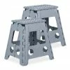 relaxdays Tritthocker »2 x Klapphocker faltbar XL hellgrau«