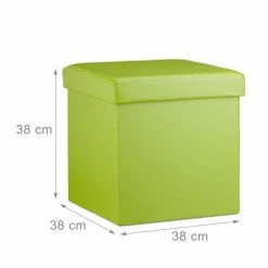 relaxdays Sitzhocker »Faltbarer Sitzhocker Kunstleder«, Grün Schwarz, Weiß, Orange, Creme -Deutschland Möbel Verkäufe 2024 b1e54e05 5d17 52ab a84c d4796faa2a33