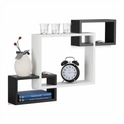 relaxdays Wandregal »Cube Regal 3 Fächer«, Schwarz Wei&szlig; Schwarz, Wei&szlig; Gr&uuml;n, Schwarz Wei&szlig; -Deutschland Möbel Verkäufe 2024 b331a6a9 e17b 5e17 8631 6b93c498dbee