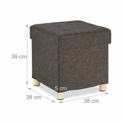 relaxdays Sitzhocker »Sitzhocker mit Stauraum«, Braun Grau Hellbraun, Braun Hellbraun -Deutschland Möbel Verkäufe 2024 b3322fe5 bb78 5fb9 9e12 6848d3a21245