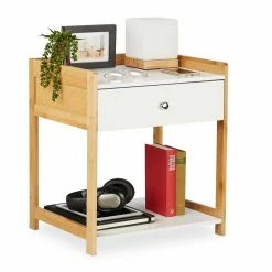 relaxdays Nachttisch »Nachttisch mit Schublade«