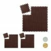 relaxdays Bodenschutzmatte »27 x Bodenschutzmatte Holzoptik braun«