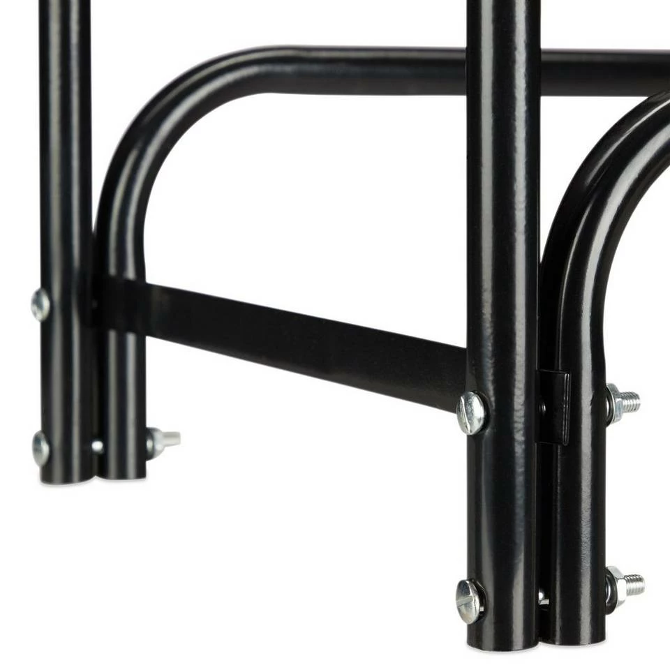 relaxdays Kaminholzregal »Kaminholzregal Metall«, BxTxH:40x245x122 cm, ohne Abdeckung Schwarz Grau, Schwarz 7 relaxdays Kaminholzregal »Kaminholzregal Metall«, BxTxH:40x245x122 cm, ohne Abdeckung Schwarz Grau, Schwarz – Bild 7