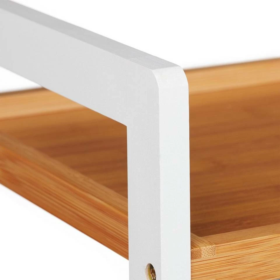 relaxdays Badregal »Badregal Bambus weiß und natur«, 3 6 relaxdays Badregal »Badregal Bambus weiß und natur«, 3 – Bild 6