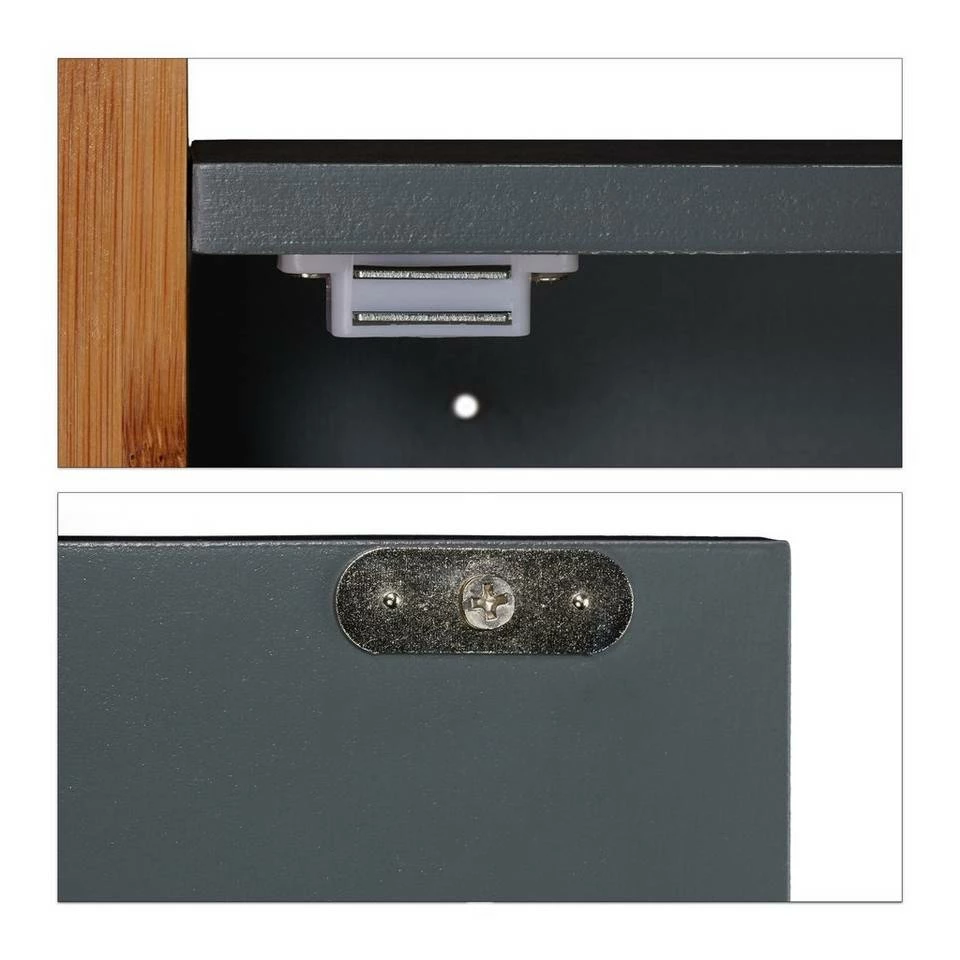 relaxdays Hängeschrank »Hängeschrank Bad grau« 7 relaxdays Hängeschrank »Hängeschrank Bad grau« – Bild 7