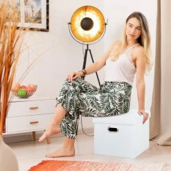 relaxdays Sitzhocker »Sitzhocker mit Stauraum & Griff«, Dunkelgrau Anthrazit, Weiß, Schwarz -Deutschland Möbel Verkäufe 2024 b56d61b9 5899 5869 88dd 24e5c0d5df69