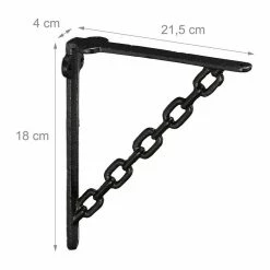 relaxdays Wandregalhalter »10 x Regalwinkel Gusseisen Kette schwarz« -Deutschland Möbel Verkäufe 2024 b5a00ab2 e513 517d 8c4a 0cfd1d1d6ea4