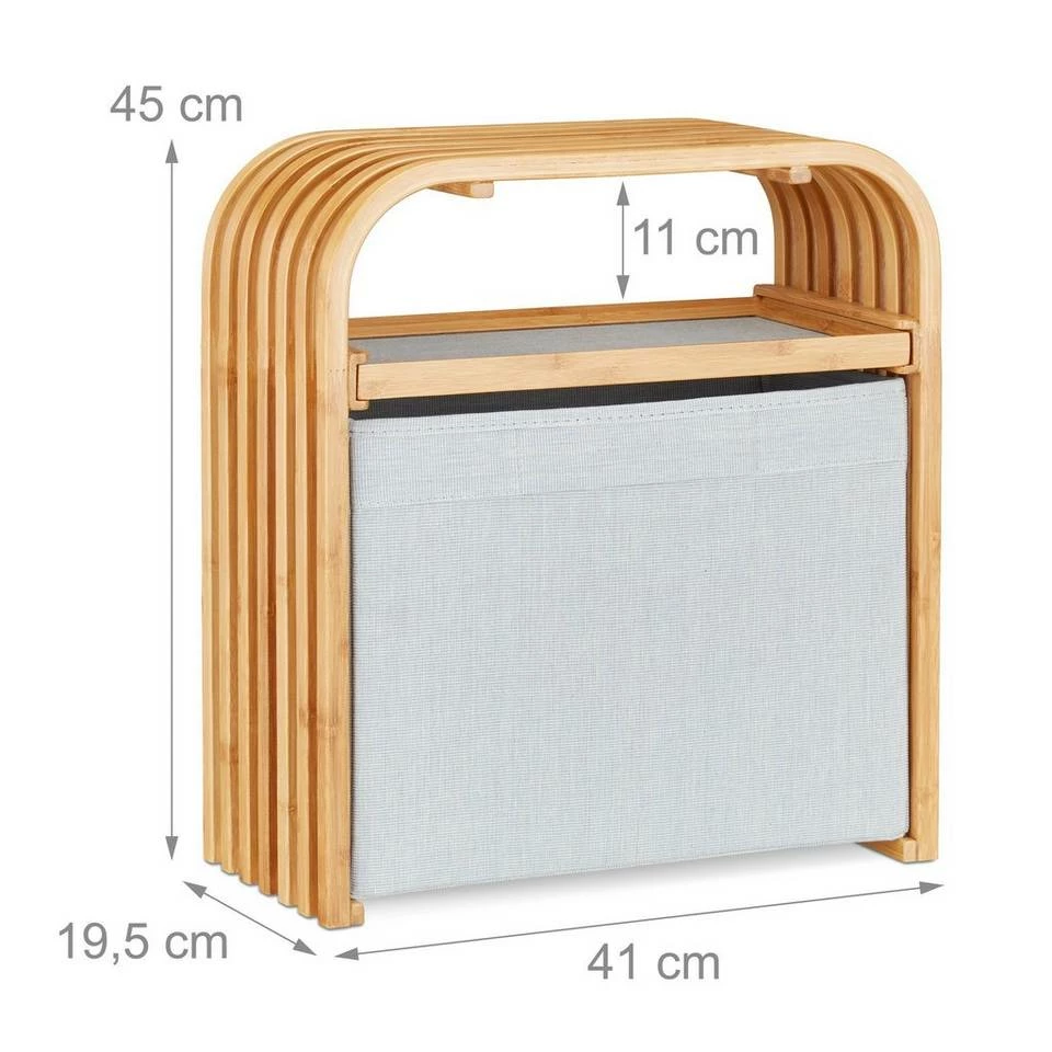 relaxdays Stauraumhocker »Bambus Hocker mit Aufbewahrung« 3 relaxdays Stauraumhocker »Bambus Hocker mit Aufbewahrung« – Bild 3