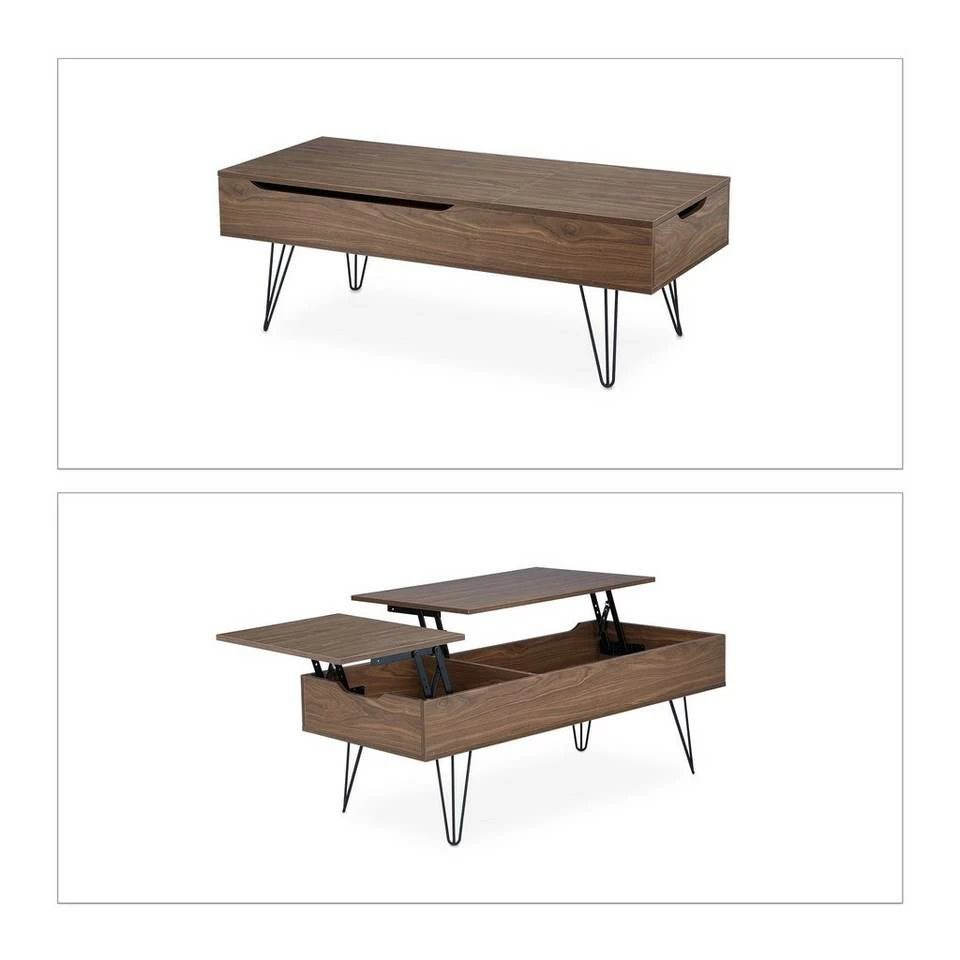 relaxdays Couchtisch »Aufklappbarer Couchtisch« 9 relaxdays Couchtisch »Aufklappbarer Couchtisch« – Bild 9