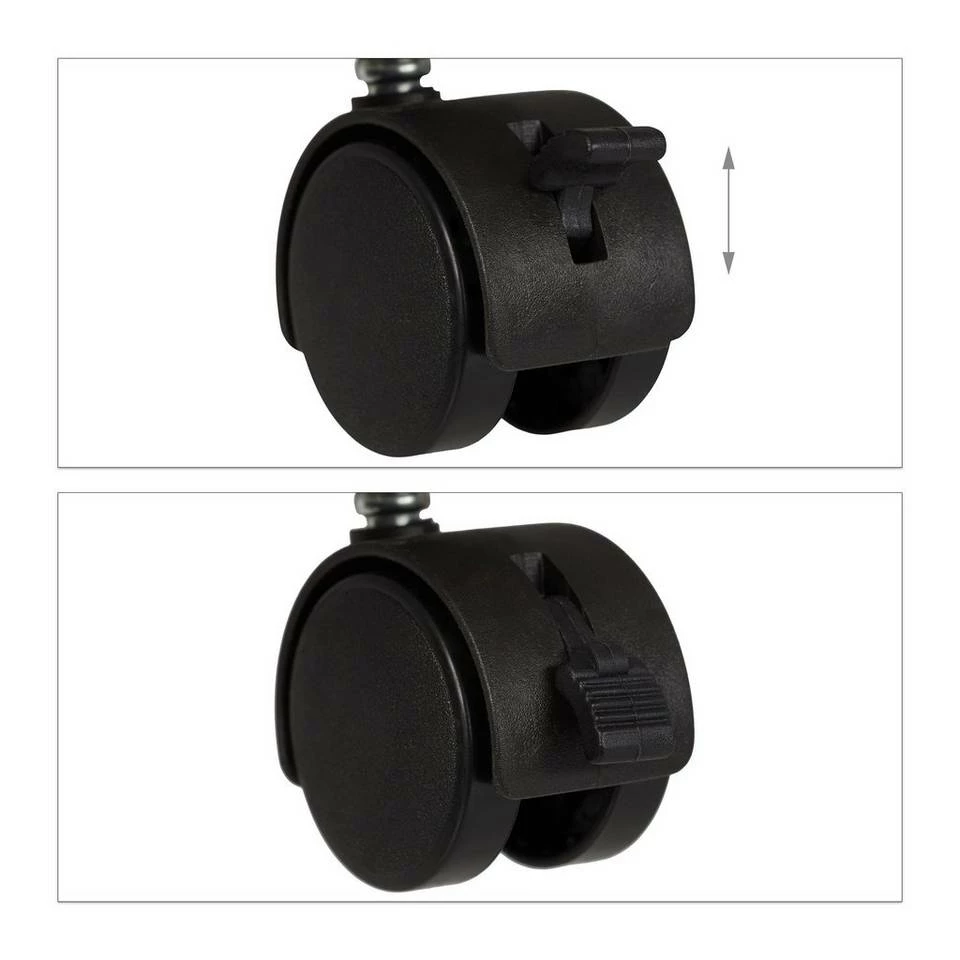 relaxdays Couchtisch »TV Board fahrbar«, Weiß 6 relaxdays Couchtisch »TV Board fahrbar«, Weiß – Bild 6