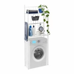 relaxdays Badregal »WC Regal weiß«