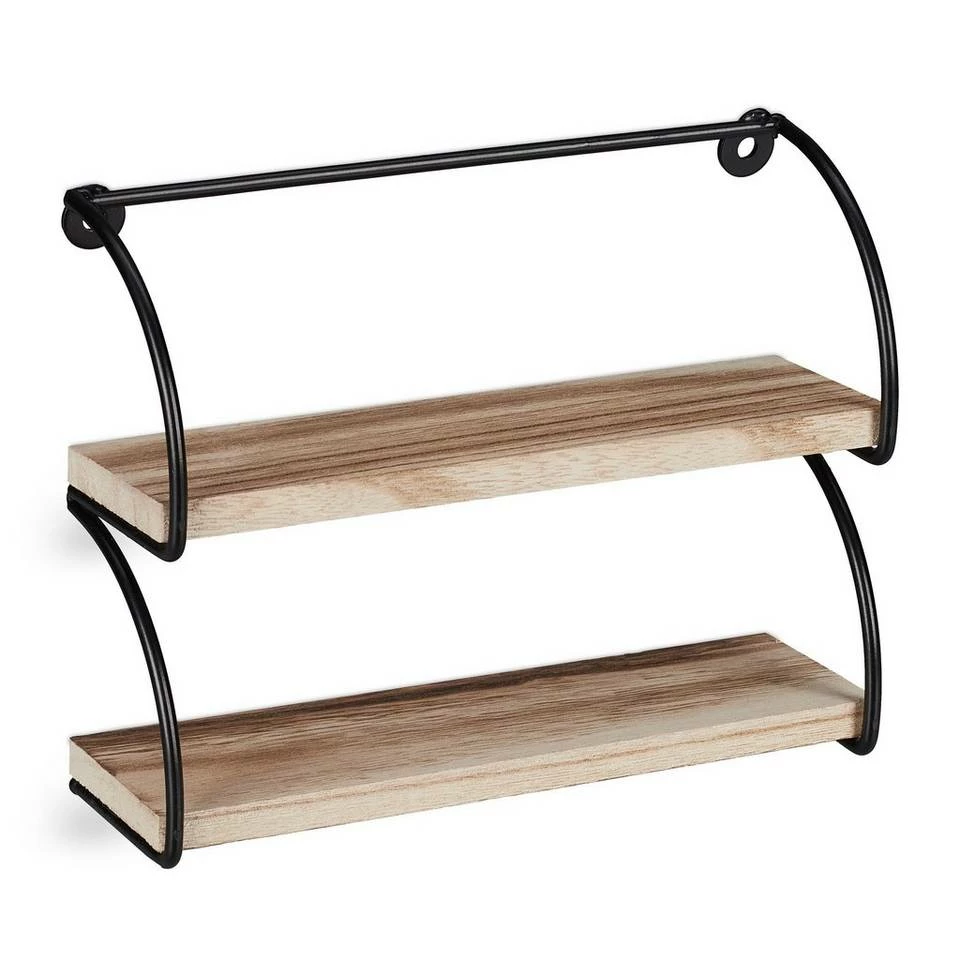 relaxdays Wandregal »Wandregal Industrial 2 Ablagen« 8 relaxdays Wandregal »Wandregal Industrial 2 Ablagen« – Bild 8