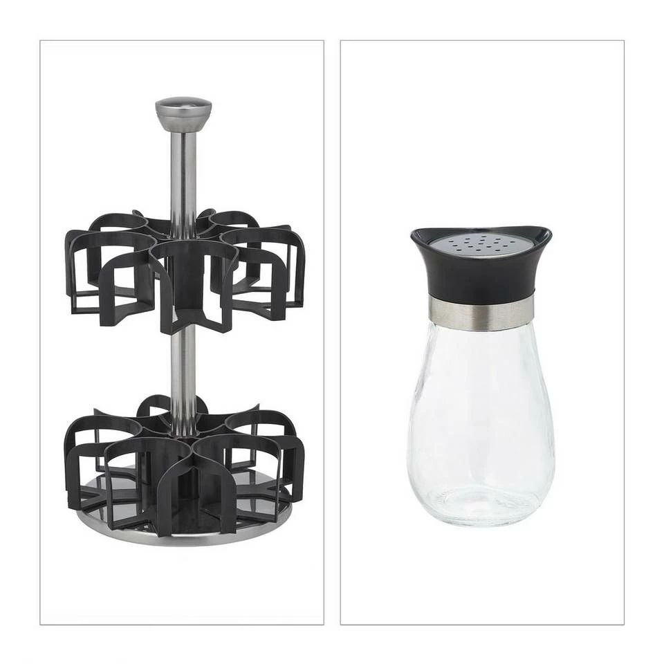 relaxdays Gewürzkarussell »Gewürzkarussell mit 12 Gläsern« 6 relaxdays Gewürzkarussell »Gewürzkarussell mit 12 Gläsern« – Bild 6